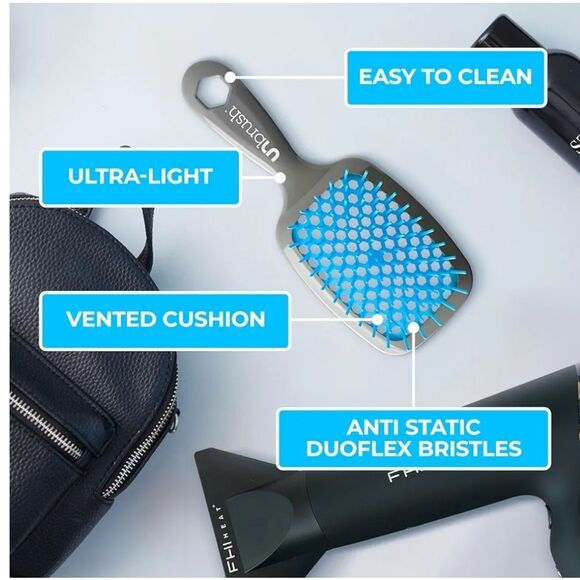 FHI Heat Unbrush Wet & Dry Detangling Brush - Sky - Picture 7 of 13